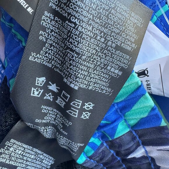 Hurley Cannonball Volley Floral Swim Trunks Drawstrings Shorts Men's Size L - Picture 4 of 7